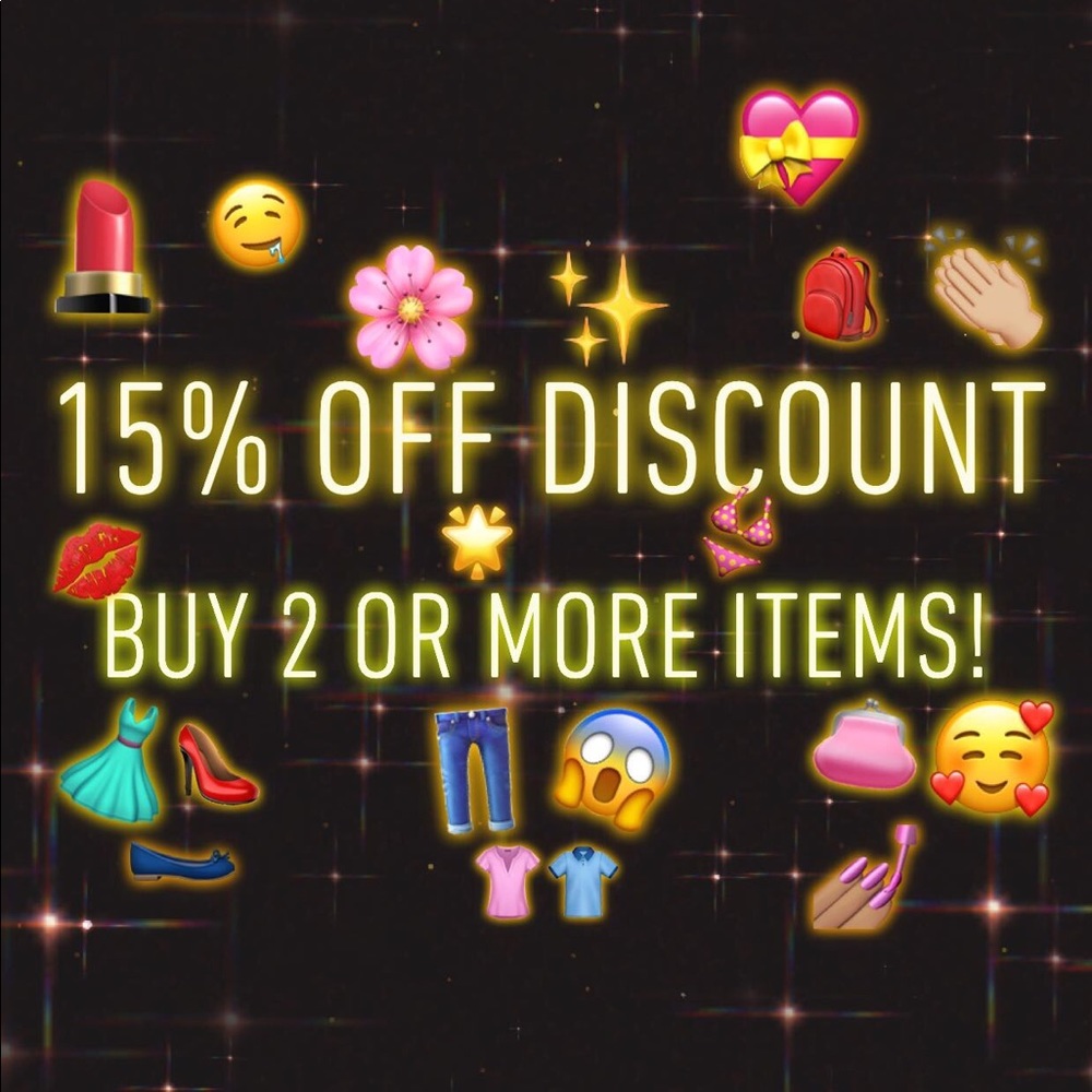 1️⃣5️⃣% OFF 2 OR MORE‼️‼️‼️